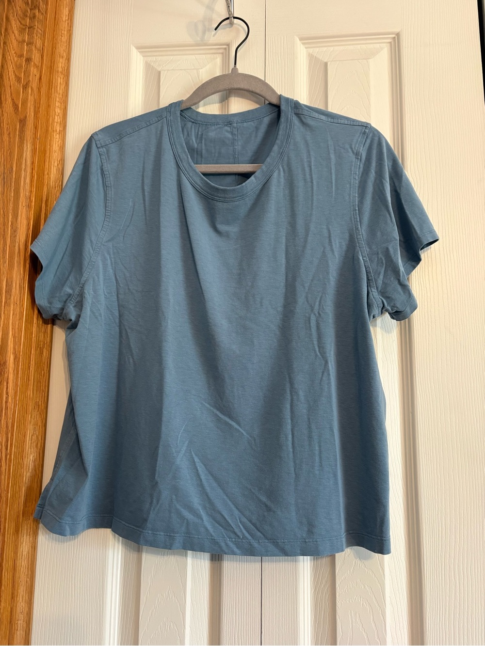 lululemon athletica Classic Fit Cotton Blend Sleeve Tee - Blue